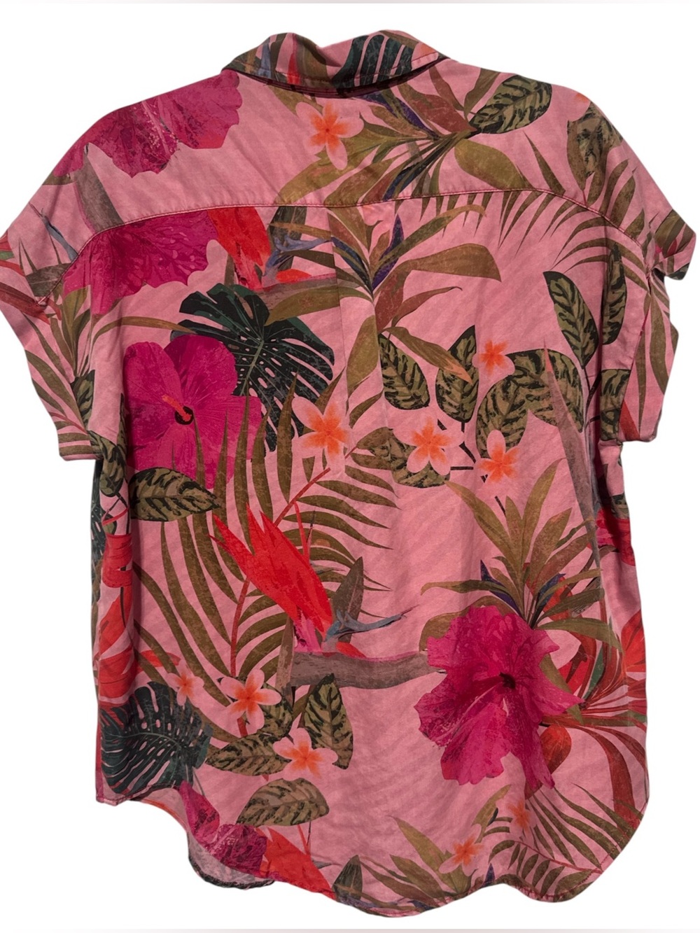 NWT Desigual Tropical Floral Button Front Blouse - Women’s Size XXL - Picture 2 of 4